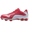 Mizuno 9-Spike Advanced Franchise 8 Low - Red White Baseball