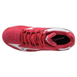 Mizuno 9-Spike Advanced Youth Franchise 8 Mid - Red White