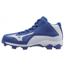 Mizuno 9-Spike Advanced Youth Franchise 8 Mid - Royal White