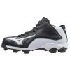 Mizuno 9-Spike Advanced Youth Franchise 8 Mid - Black White Baseball 1 Mizuno 9-Spike Advanced Youth Franchise 8 Mid - Black White Baseball