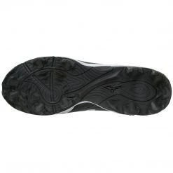 Mizuno Men's 9-Spike Advanced Franchise 9 Mid Molded Cleats - Black White Baseball