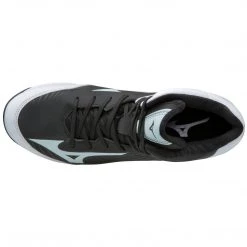 Mizuno Men's 9-Spike Advanced Franchise 9 Mid Molded Cleats - Black White Baseball