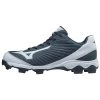 Mizuno Men's 9-Spike Advanced Franchise 9 Low Molded Cleats - Navy White Baseball