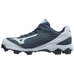 Mizuno Men's 9-Spike Advanced Franchise 9 Low Molded Cleats - Navy White Baseball