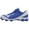 Mizuno Men's 9-Spike Advanced Franchise 9 Low Molded Cleats - Royal White