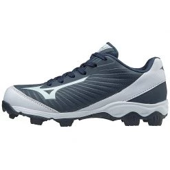 Mizuno Youth 9-Spike Advanced Franchise 9 Low Molded Cleats - Navy White Baseball