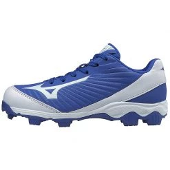 Mizuno Youth 9-Spike Advanced Franchise 9 Low Molded Cleats - Royal White