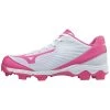 Mizuno Womens 9-Spike Advanced Finch Franchise 7 FP Cleats - White Pink
