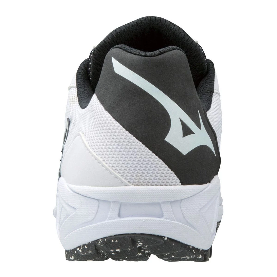 Baseball Mizuno Dominant All-Surface Low Turf Shoe - White Black 7 Baseball Mizuno Dominant All-Surface Low Turf Shoe - White Black