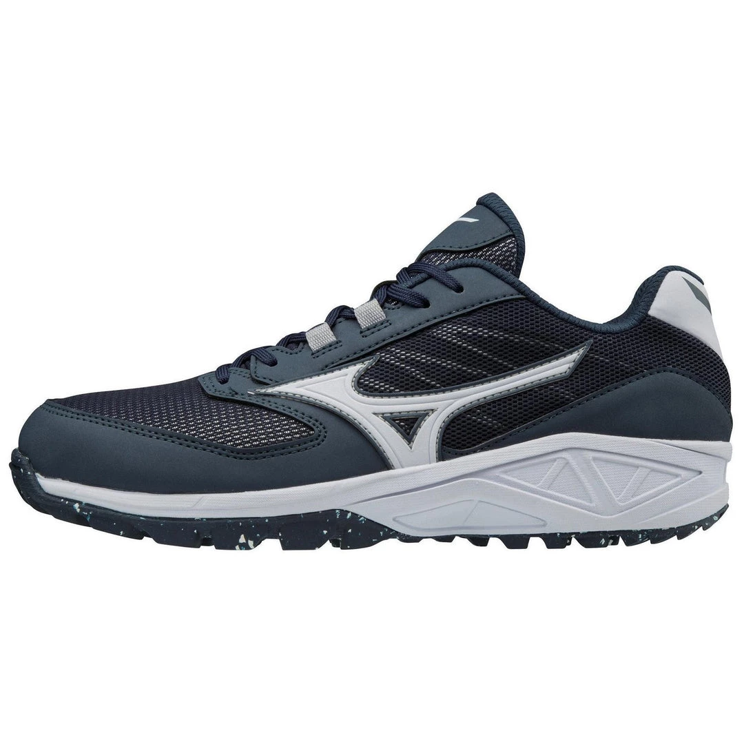 Baseball Mizuno Dominant All-Surface Low Turf Shoe - Navy White 3 Baseball Mizuno Dominant All-Surface Low Turf Shoe - Navy White