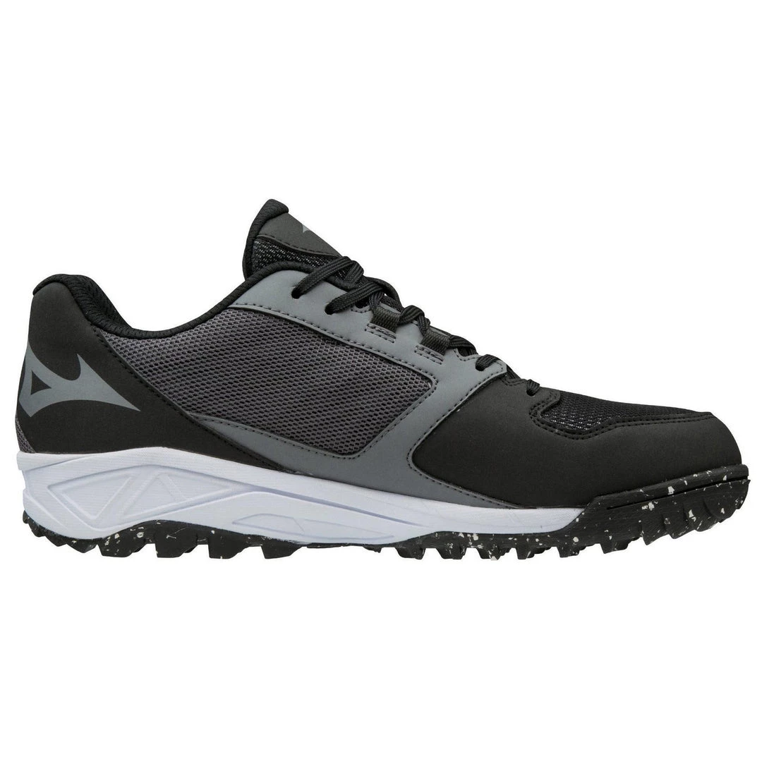 Baseball Mizuno Dominant All-Surface Low Turf Shoe - Charcoal White 4 Baseball Mizuno Dominant All-Surface Low Turf Shoe - Charcoal White