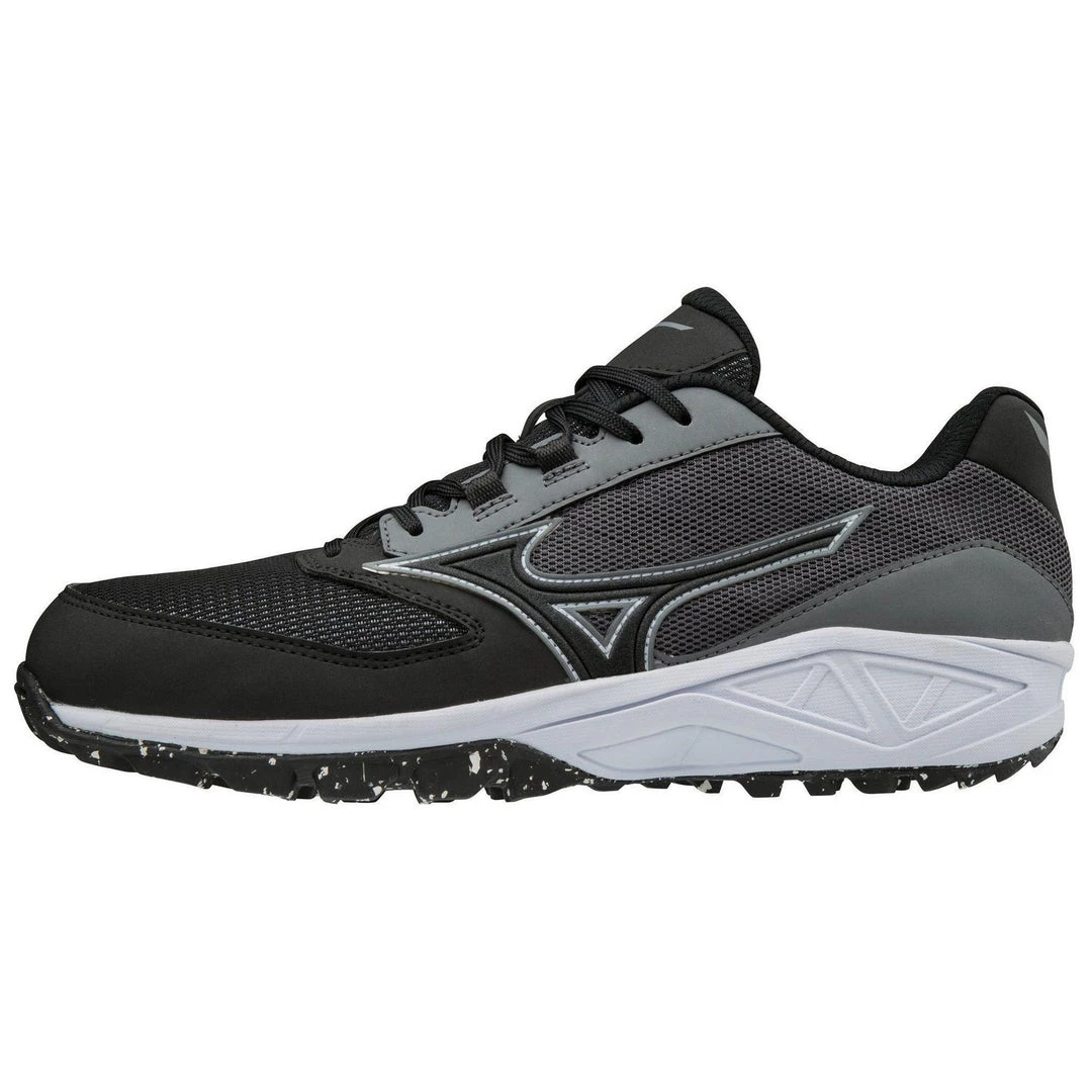 Baseball Mizuno Dominant All-Surface Low Turf Shoe - Charcoal White 3 Baseball Mizuno Dominant All-Surface Low Turf Shoe - Charcoal White