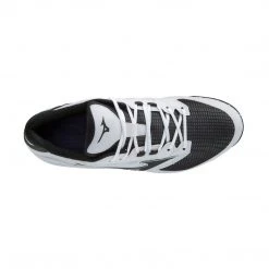 Baseball Mizuno Dominant All-Surface Low Turf Shoe - White Black 10 Baseball Mizuno Dominant All-Surface Low Turf Shoe - White Black