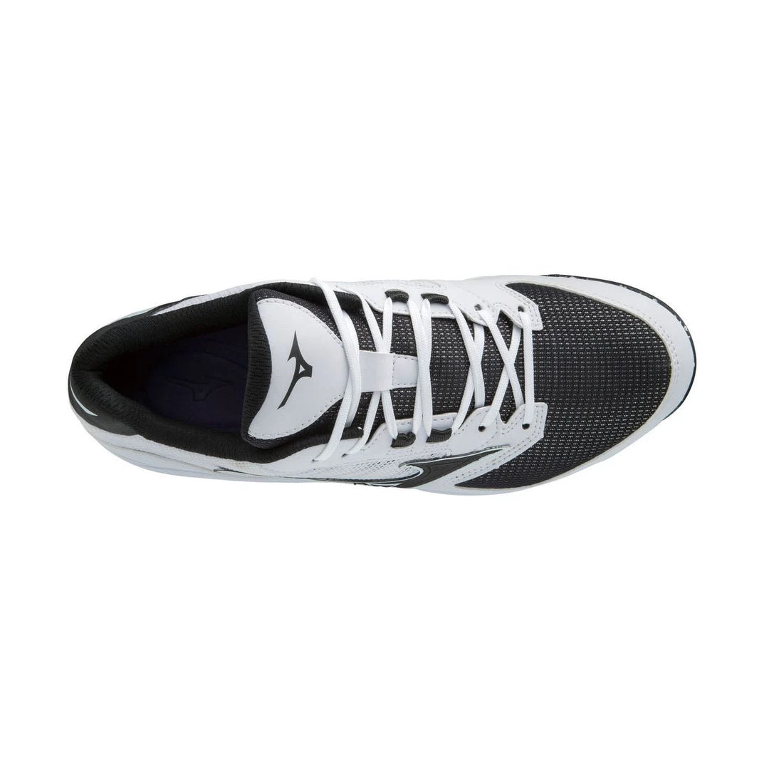 Baseball Mizuno Dominant All-Surface Low Turf Shoe - White Black 6 Baseball Mizuno Dominant All-Surface Low Turf Shoe - White Black