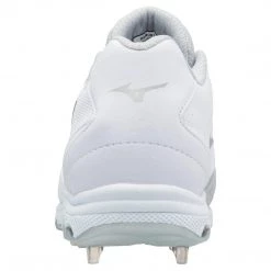 Mizuno 9-Spike Women's Advanced Sweep 4 Low Metal Cleats - White Softball