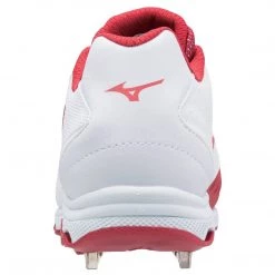 Softball Mizuno 9-Spike Women's Advanced Sweep 4 Low Metal Cleats - .White Red