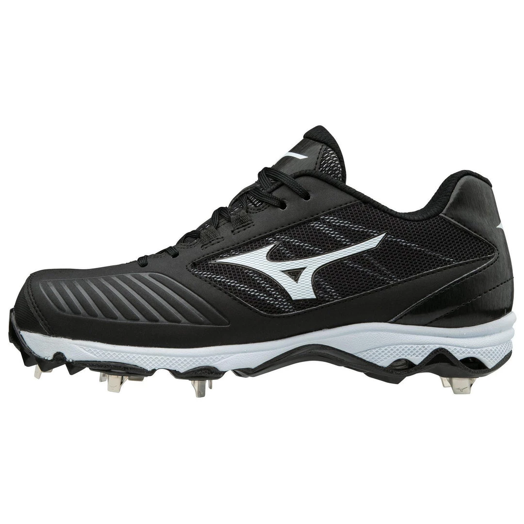 Mizuno 9-Spike Advanced Dominant TPU Low Cleats - Black White 3 Mizuno 9-Spike Advanced Dominant TPU Low Cleats - Black White