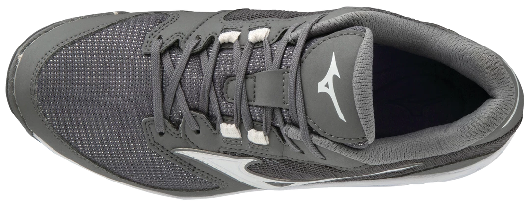 Softball Mizuno Women's Dominant All-Surface Mid Turf Shoe - Gray White 6 Softball Mizuno Women's Dominant All-Surface Mid Turf Shoe - Gray White