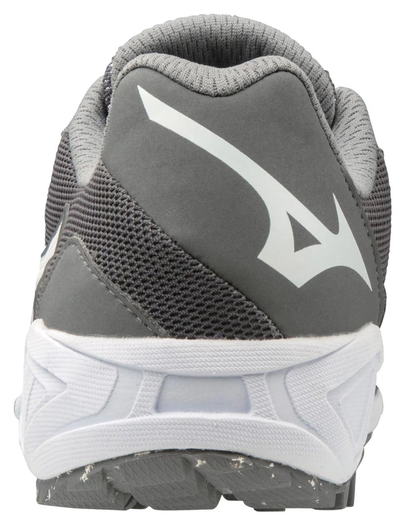 Softball Mizuno Women's Dominant All-Surface Mid Turf Shoe - Gray White 7 Softball Mizuno Women's Dominant All-Surface Mid Turf Shoe - Gray White