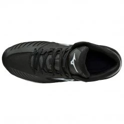 Mizuno 9-Spike Women's Advanced Sweep 4 Mid Metal Cleats - Black White