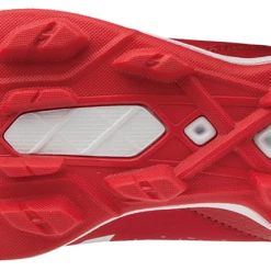 Baseball Mizuno Youth Select Nine JR Low Molded Cleats - Red White