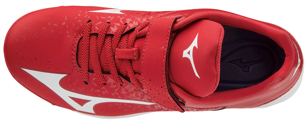 Mizuno Select Nine Low Molded Cleats - Red White 6 Mizuno Select Nine Low Molded Cleats - Red White