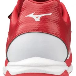 Baseball Mizuno Youth Select Nine JR Low Molded Cleats - Red White