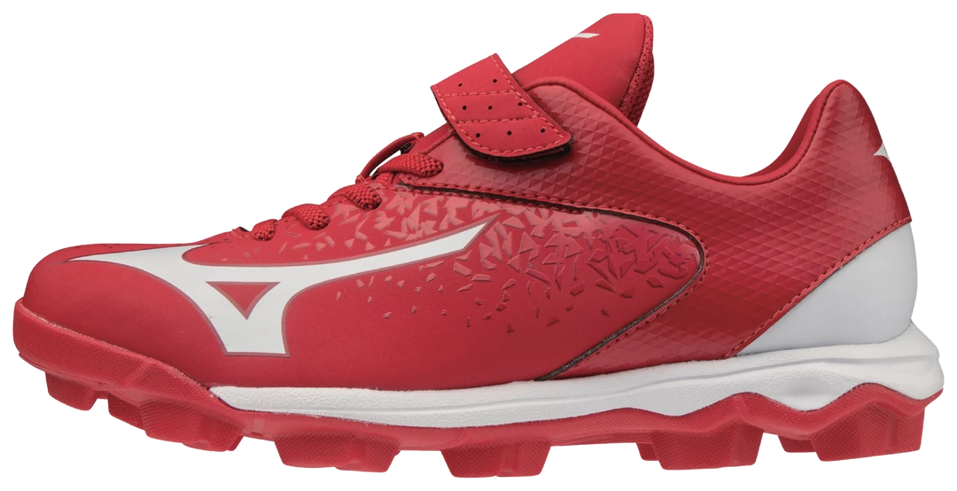 Mizuno Select Nine Low Molded Cleats - Red White 3 Mizuno Select Nine Low Molded Cleats - Red White
