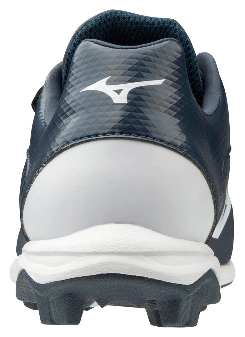 Baseball Mizuno Youth Select Nine JR Low Molded Cleats - Navy White 7 Baseball Mizuno Youth Select Nine JR Low Molded Cleats - Navy White