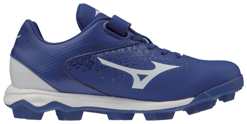Mizuno Youth Select Nine JR Low Molded Cleats - Royal White Baseball 4 Mizuno Youth Select Nine JR Low Molded Cleats - Royal White Baseball