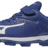 Mizuno Youth Select Nine JR Low Molded Cleats - Royal White Baseball