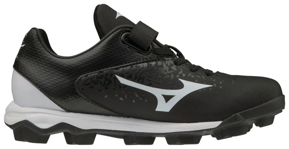 Baseball Mizuno Youth Select Nine JR Low Molded Cleats - Black White 4 Baseball Mizuno Youth Select Nine JR Low Molded Cleats - Black White