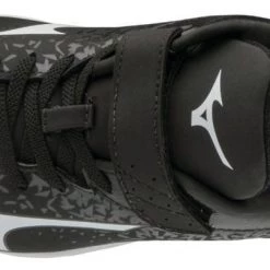 Baseball Mizuno Youth Select Nine JR Low Molded Cleats - Black White 10 Baseball Mizuno Youth Select Nine JR Low Molded Cleats - Black White