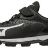 Baseball Mizuno Youth Select Nine JR Low Molded Cleats - Black White