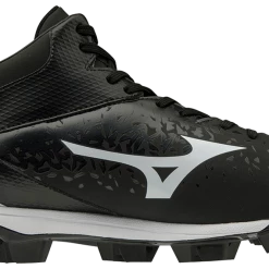 Mizuno Select Nine TPU Mid Molded Cleat - Black White