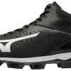 Mizuno Select Nine TPU Mid Molded Cleat - Black White