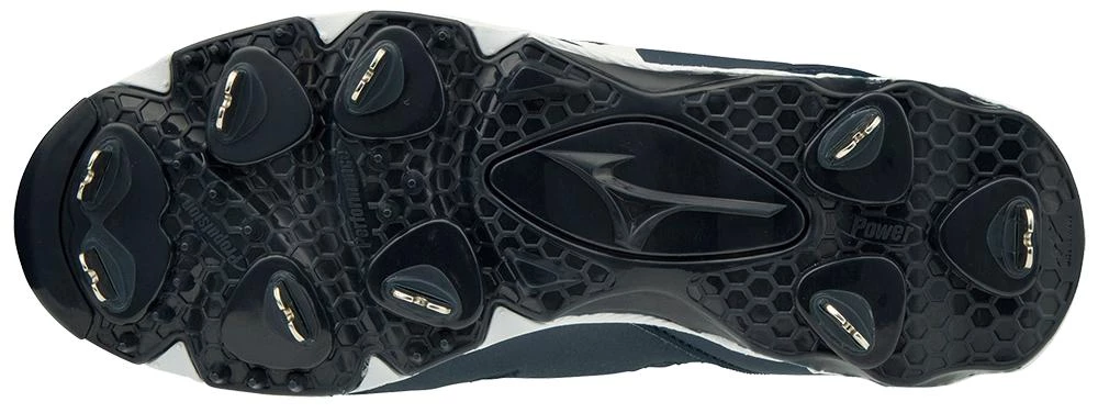 Mizuno 9-Spike Swift 6 Cleats - Navy White Softball 5 Mizuno 9-Spike Swift 6 Cleats - Navy White Softball
