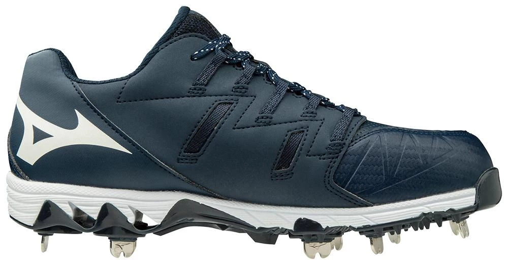 Mizuno 9-Spike Swift 6 Cleats - Navy White Softball 4 Mizuno 9-Spike Swift 6 Cleats - Navy White Softball