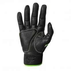 Mizuno Finch Girl's Fastpitch Bathing Gloves - Black Optic Sulphur