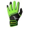 Mizuno Finch Girl's Fastpitch Bathing Gloves - Black Optic Sulphur
