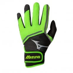 Mizuno Finch Girl's Fastpitch Bathing Gloves - Black Optic Sulphur