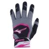 Mizuno Women's 2018 Finch Softball Batting Gloves - Black Pink 2 Mizuno Women's 2018 Finch Softball Batting Gloves - Black Pink