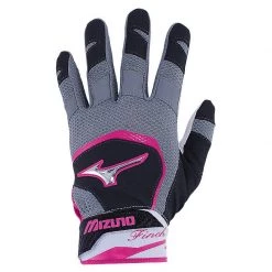 Mizuno Women's 2018 Finch Softball Batting Gloves - Black Pink