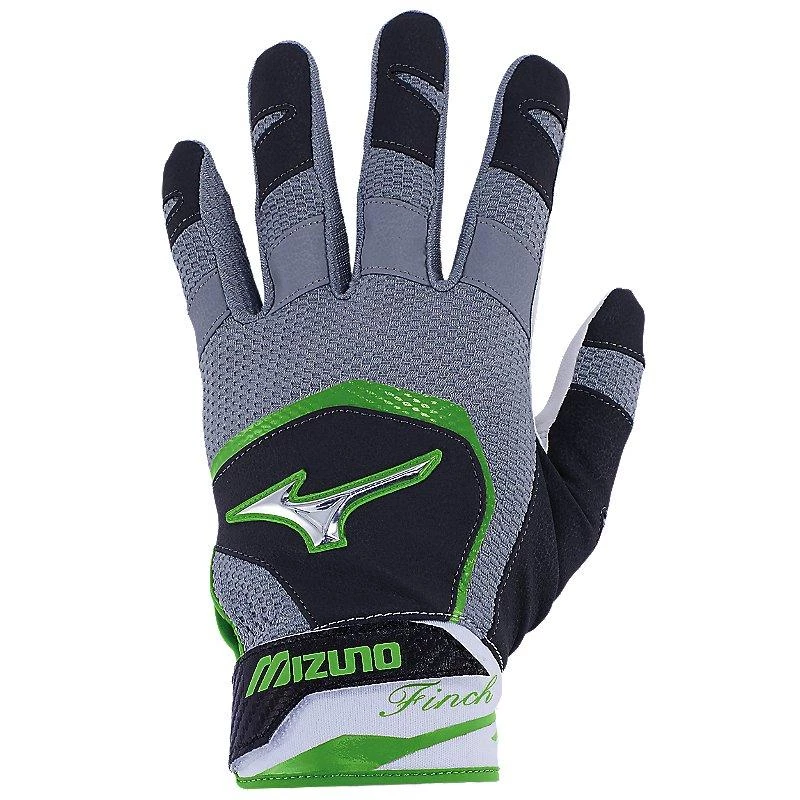 Mizuno Women's 2018 Finch Softball Batting Gloves - Black Optic Sulphur 3 Mizuno Women's 2018 Finch Softball Batting Gloves - Black Optic Sulphur