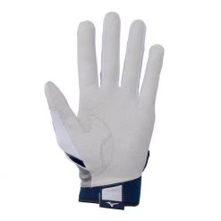 Mizuno F-257 Women's Softball Batting Gloves - White Navy Baseball