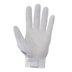 Mizuno F-257 Women's Softball Batting Gloves - White Silver