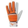 Baseball Mizuno B-130 Batting Gloves - Orange Charcoal 1 Baseball Mizuno B-130 Batting Gloves - Orange Charcoal