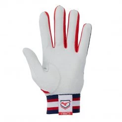 Mizuno B-130 Batting Gloves - Navy Red