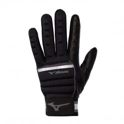 Baseball Mizuno B-130 Batting Gloves - Black Charcoal
