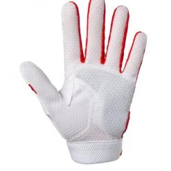 Mizuno Women's Finch Softball Batting Gloves - Red White